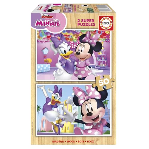 educa-minnie-mouse-2x50-teile-holzpuzzle-kinder-ab-5-jahren image 6