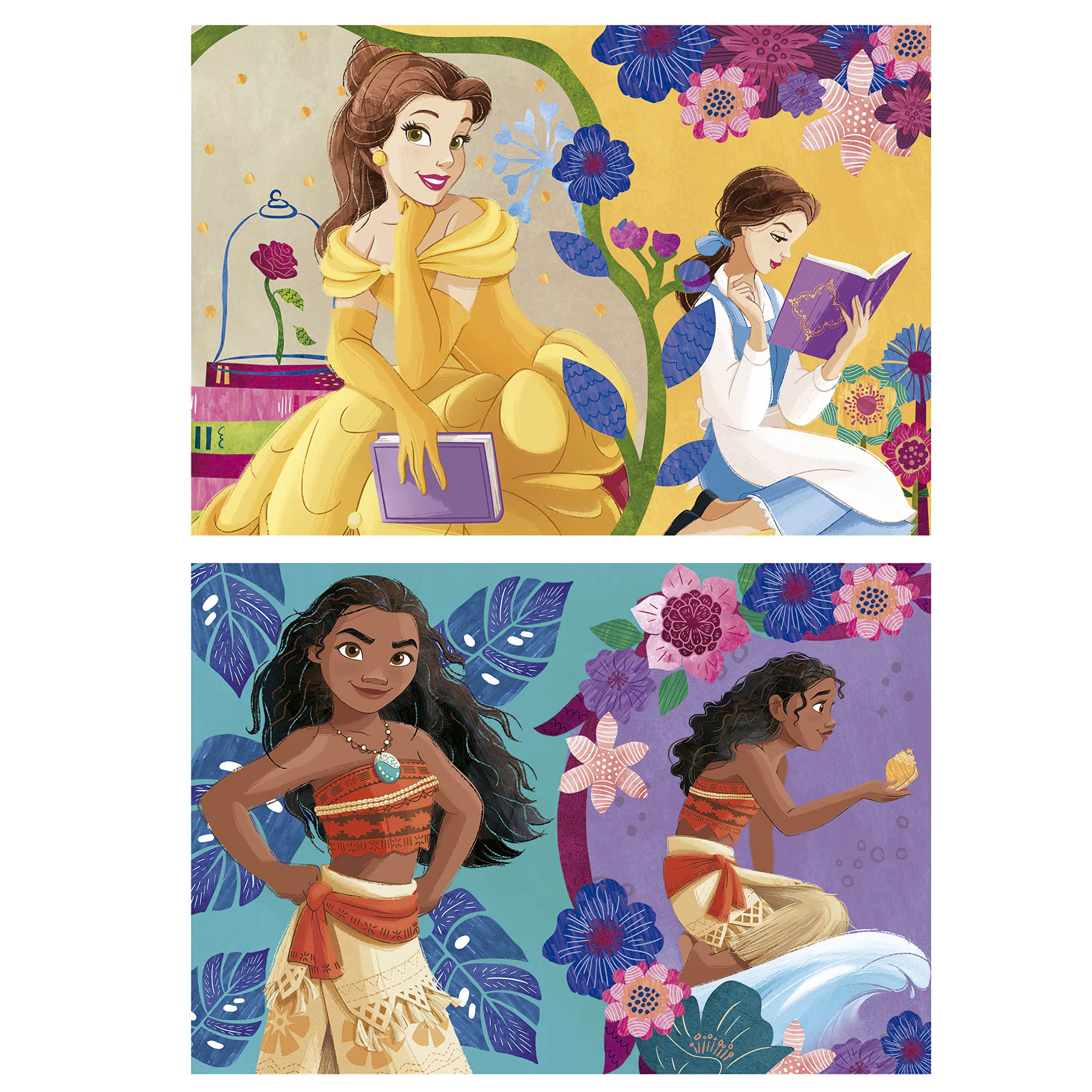 educa-disney-princess-holzpuzzle-2x25-teile-belle-vaiana-ab-3-j image 2