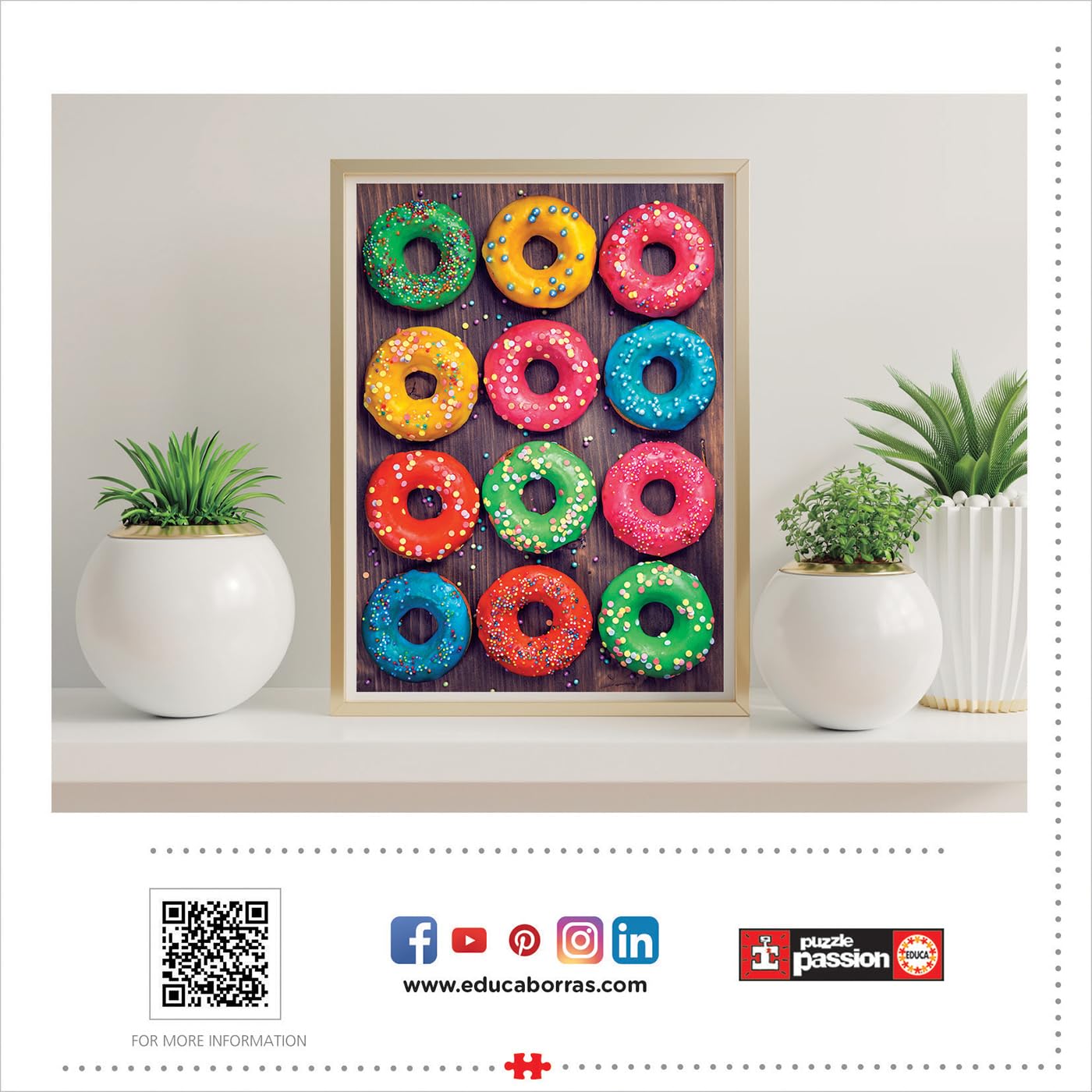 educa-19005-bunte-donuts-puzzle-500-teile-ab-10 image 4