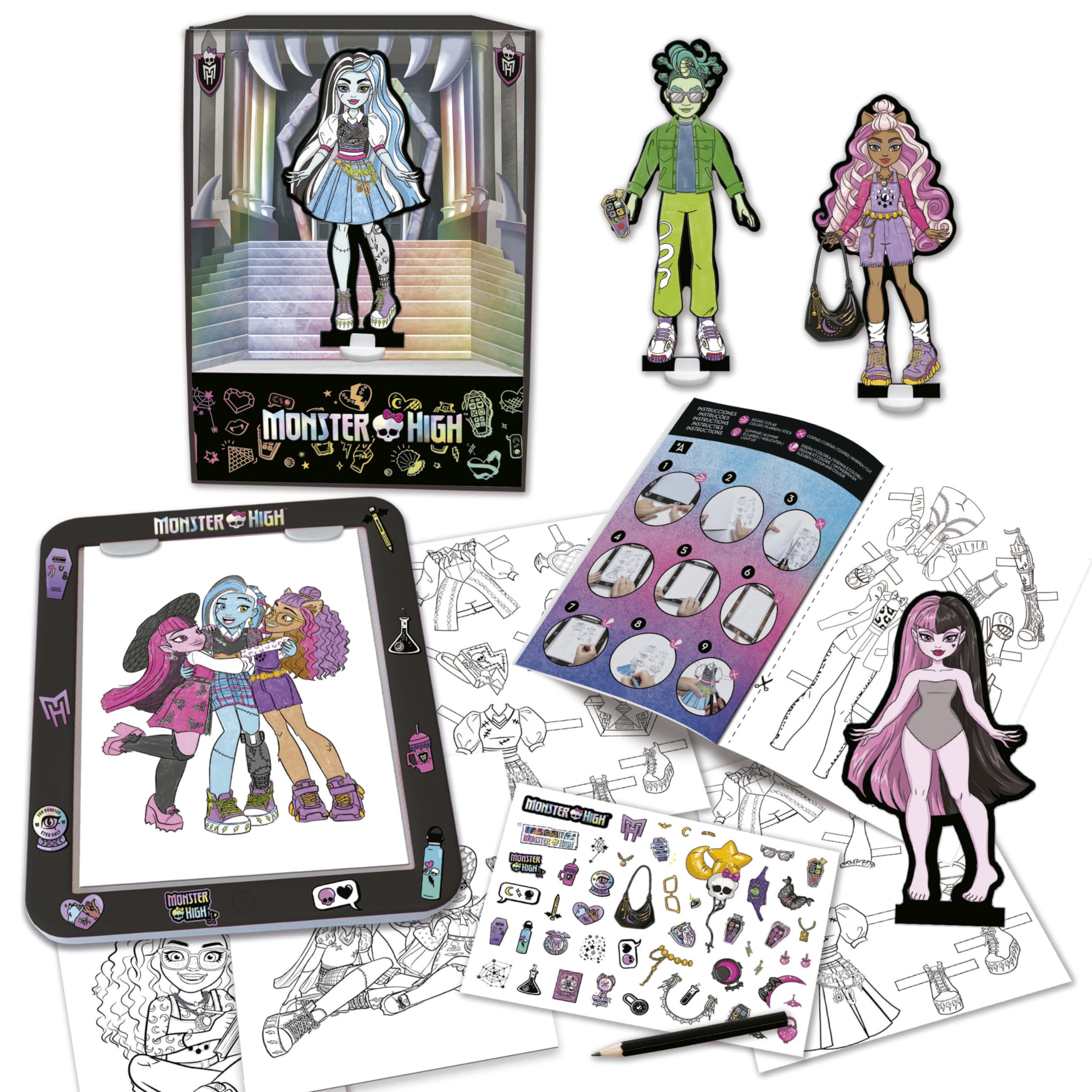 educa-monster-high-designtafel-fashion-designer-kreativset-ab-5 image 2