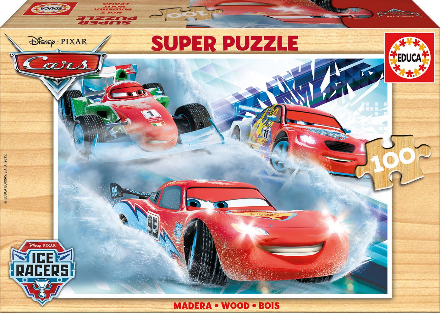 educa-16800-cars-holzpuzzle-100-teile-ab-6-jahre image 1