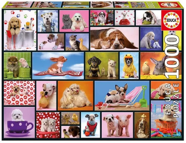 educa-tierfreundschaften-1000-teile-puzzle-tiercollage-ab-10-jahren image 1