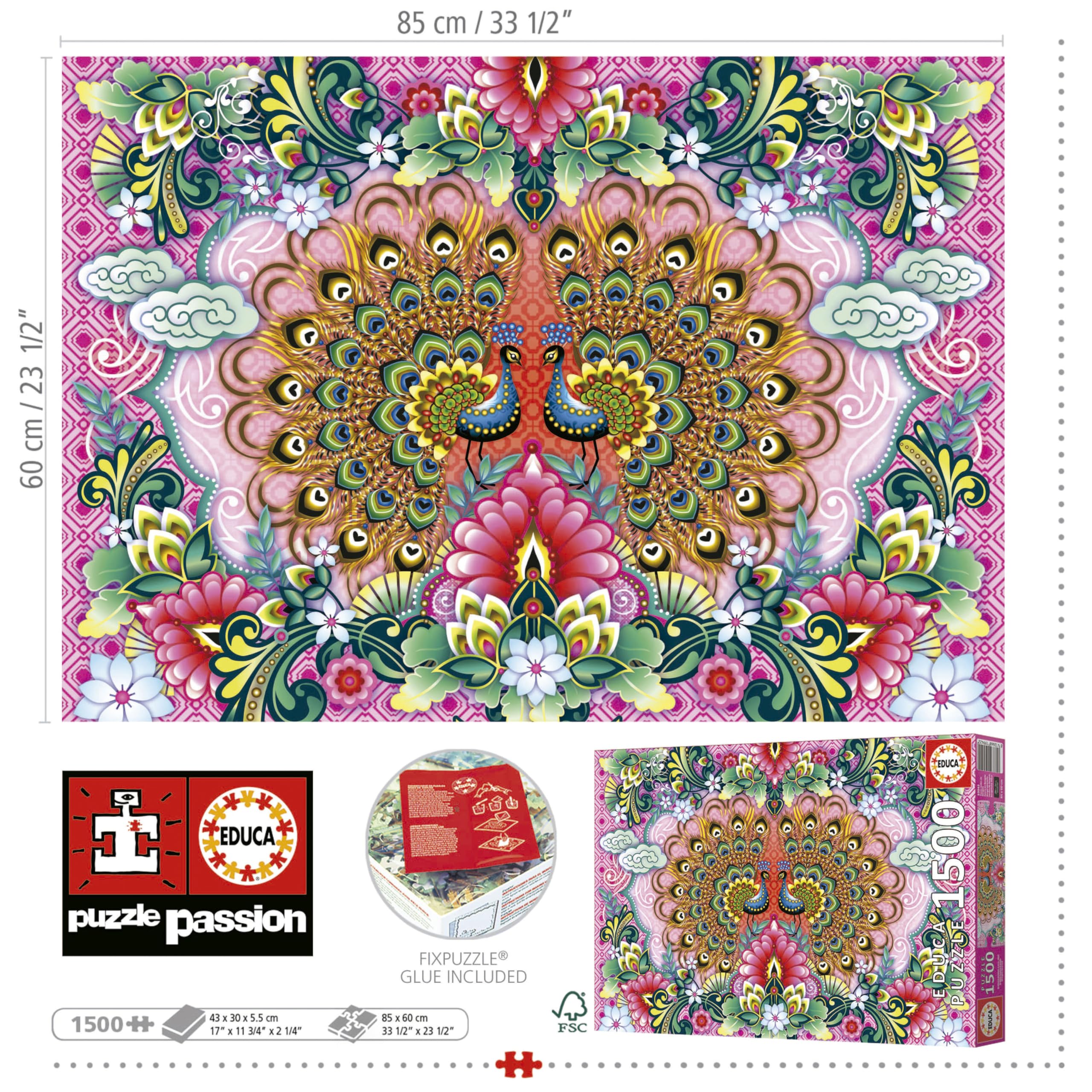 educa-pfauen-bengal-19942-puzzle-1500-teile-85x60-cm-ab-14 image 5