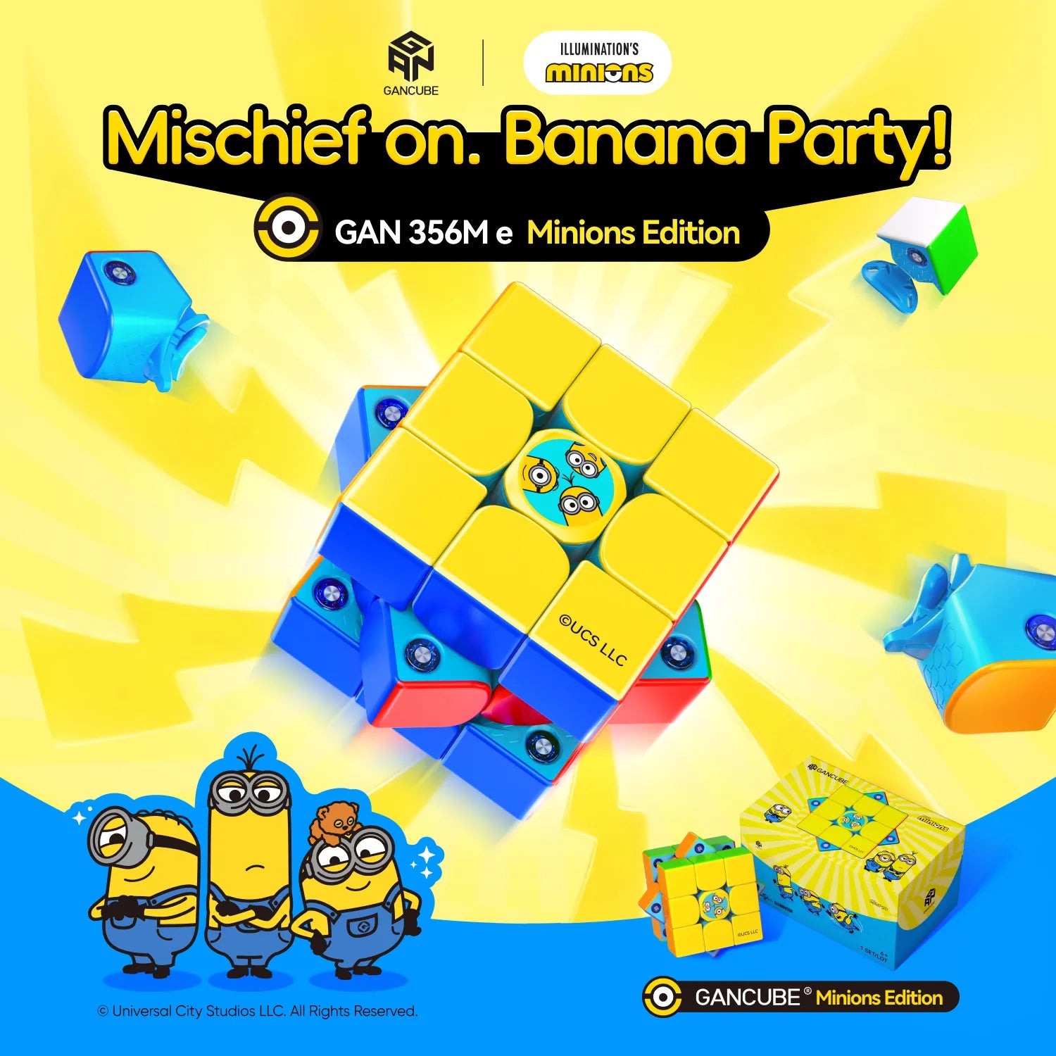 gan-356-m-e-minions-zauberw-rfel-3x3-magnetisch-matt image 2