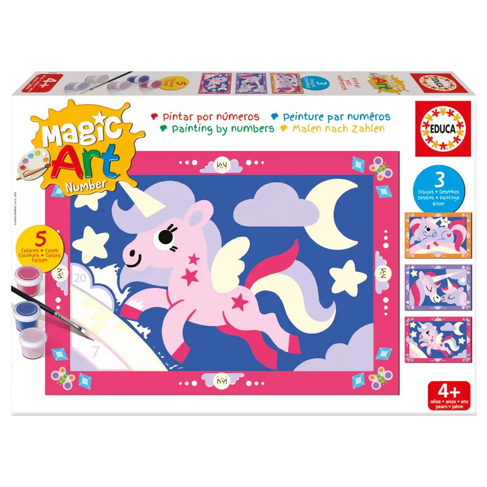 educa-magic-art-number-einhorn-malset-malen-nach-zahlen-ab-4 image 1