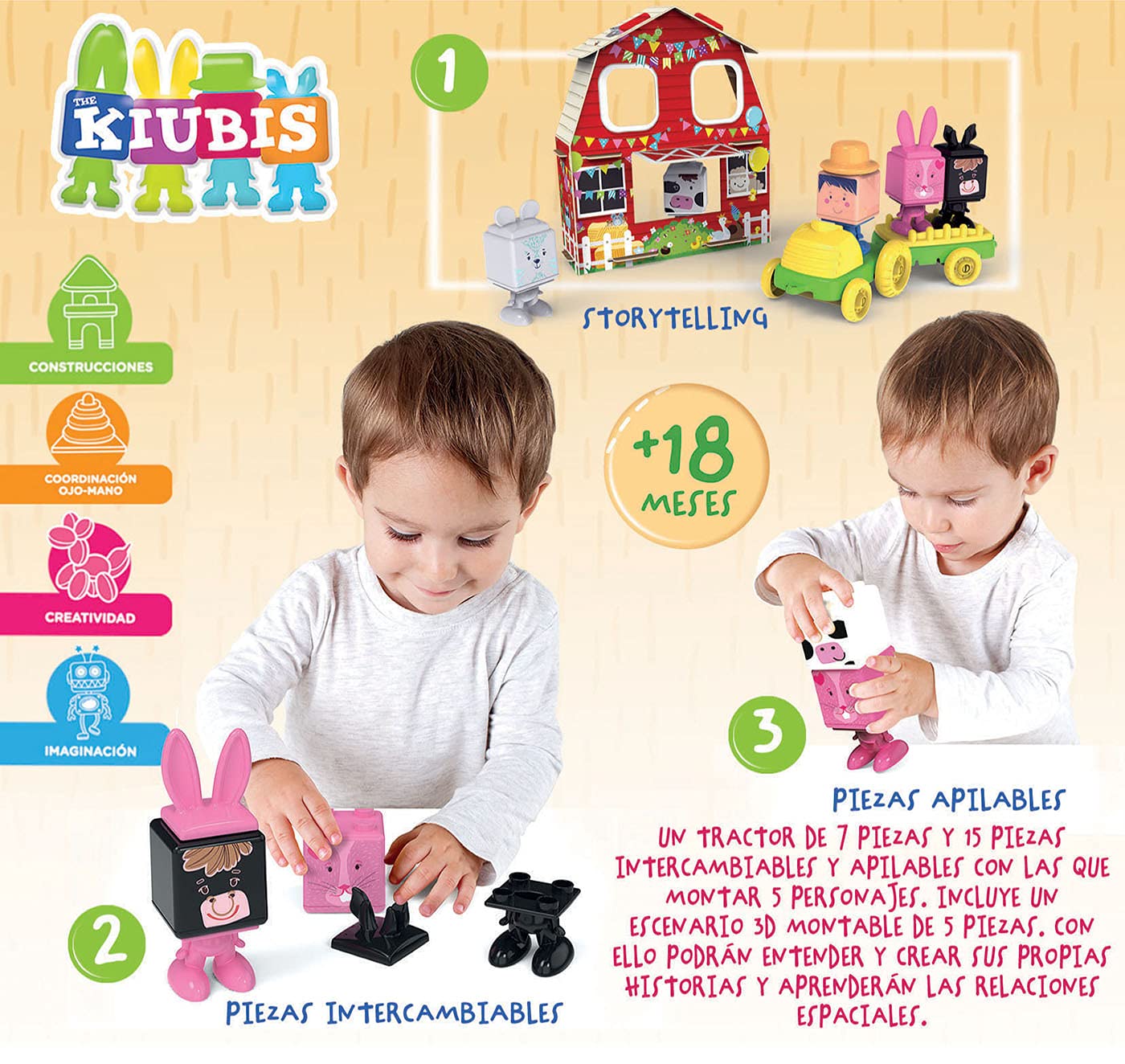 educa-19224-the-kiubis-farm-party-set-5-figuren-traktor image 4