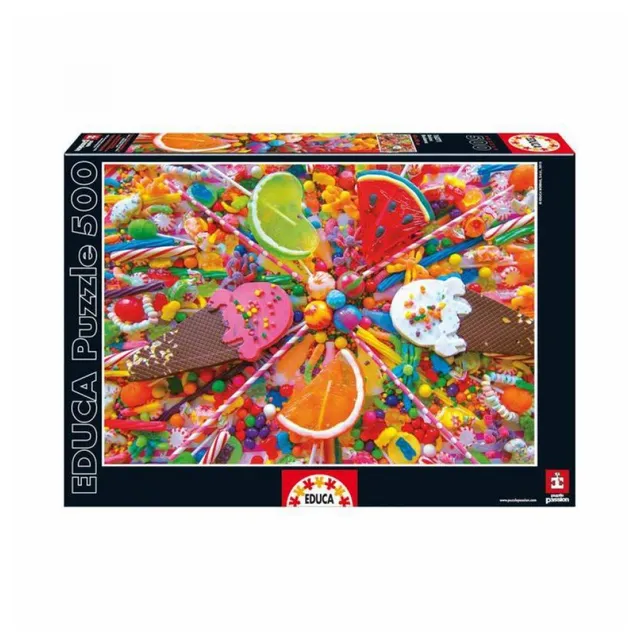 educa-16271-s-ssigkeiten-puzzle-500-teile-bunt image 1