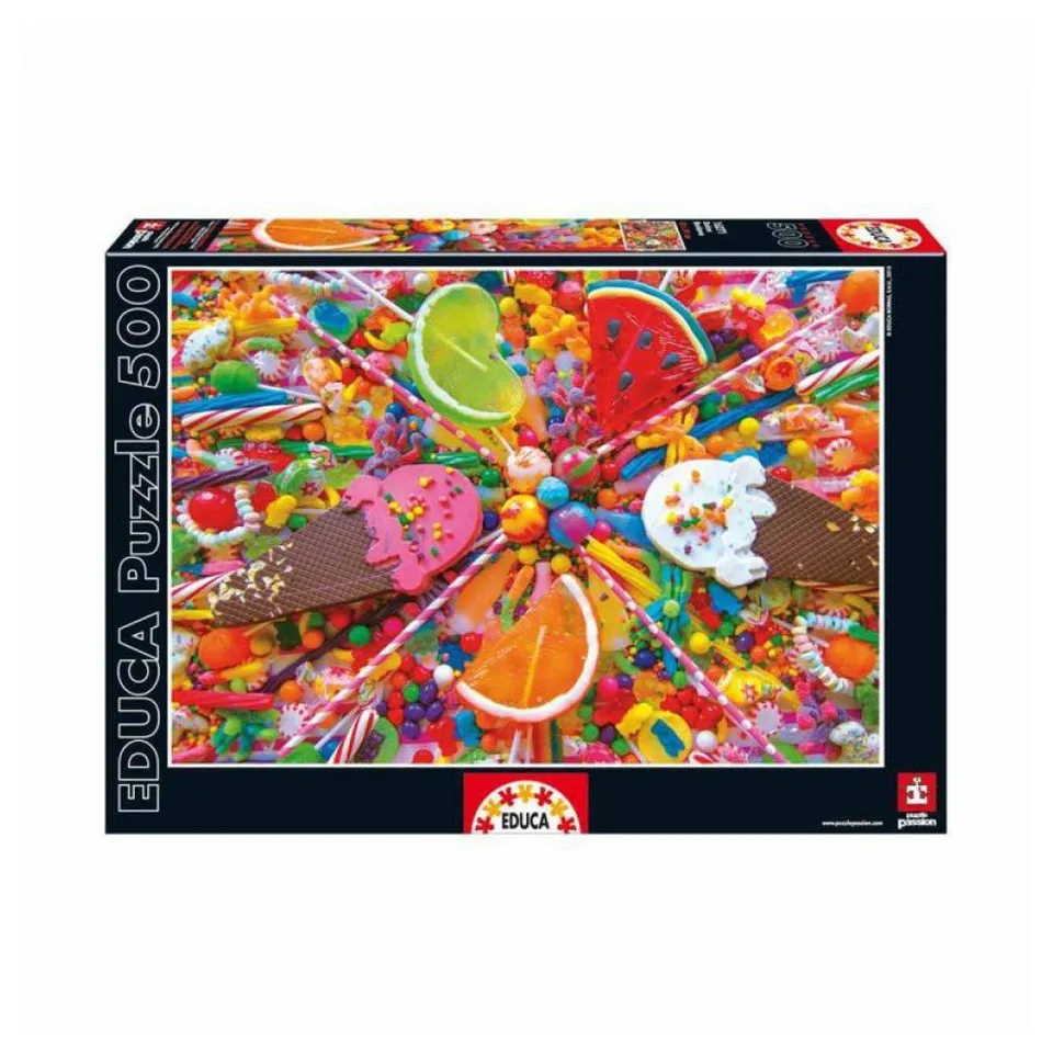 educa-16271-s-ssigkeiten-puzzle-500-teile-bunt image 1