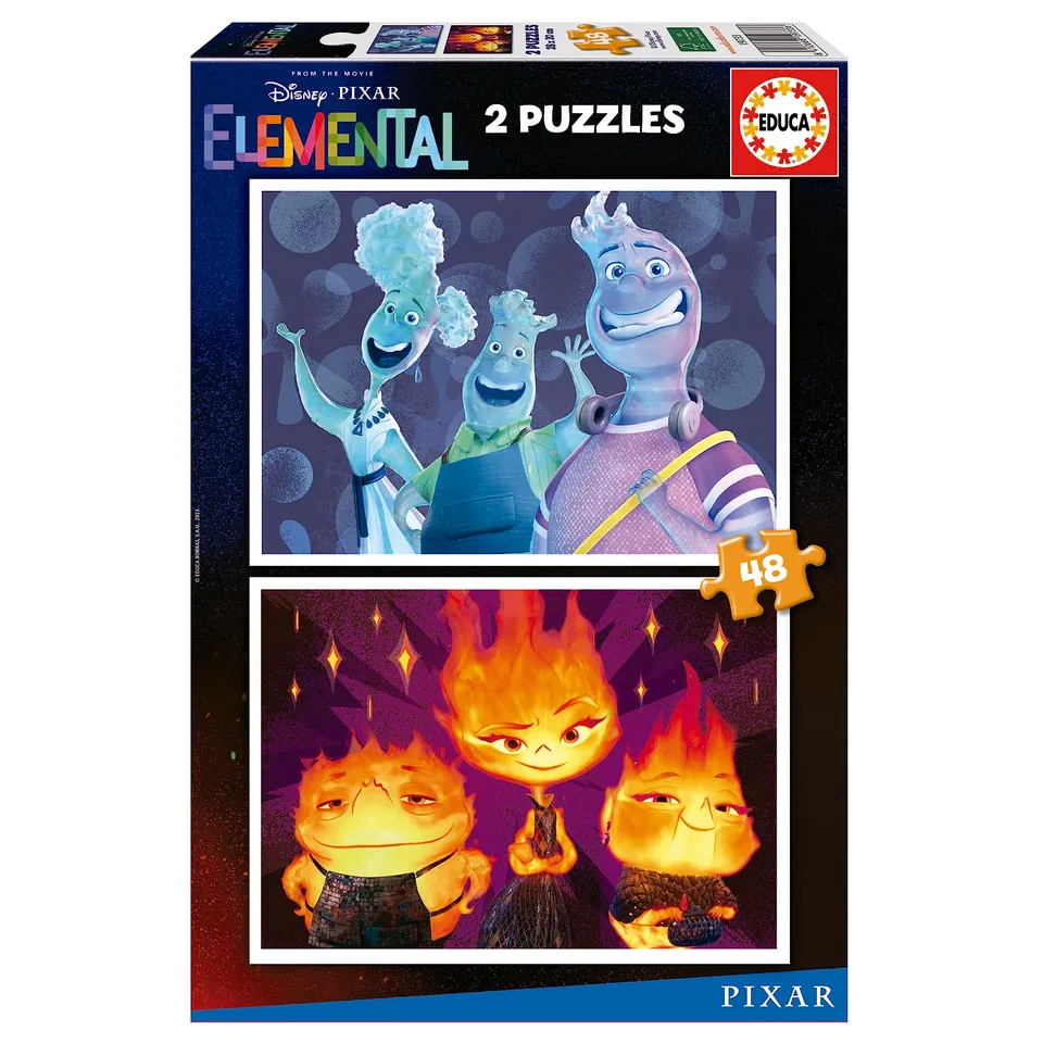 educa-pixar-elemental-puzzleset-2x48-teile-ab-4-jahren image 1