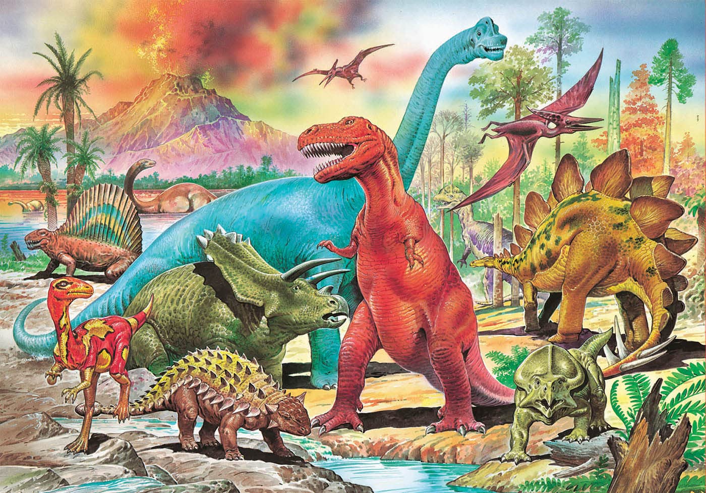 educa-kinderpuzzle-dinosaurier-100-teile-t-rex-ab-6-jahren image 2