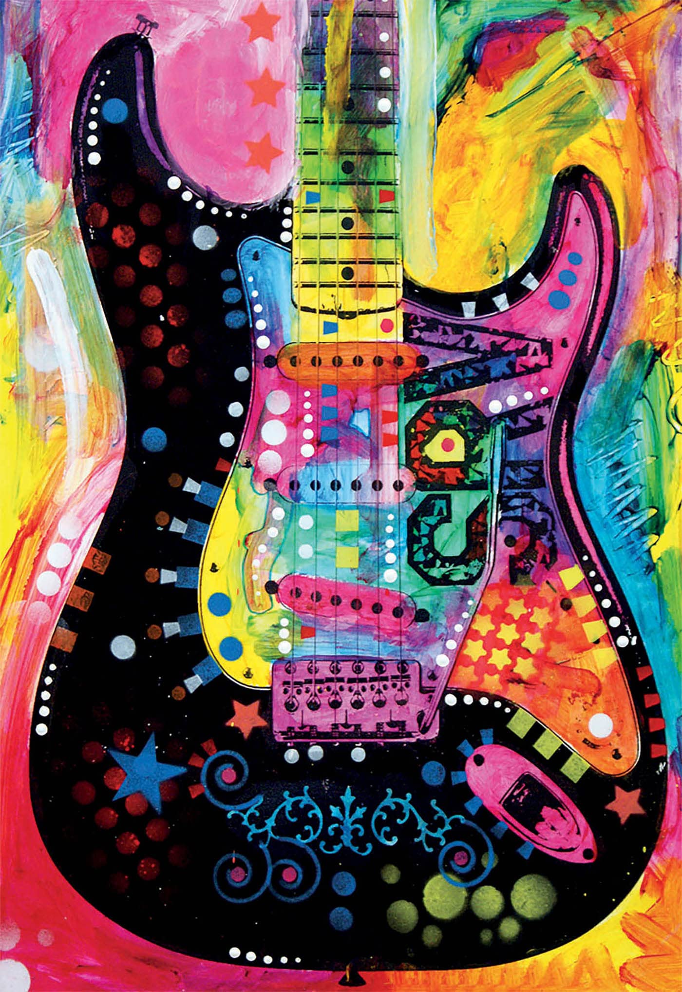 educa-lenny-strat-dean-russo-puzzle-500-teile-gitarre image 2