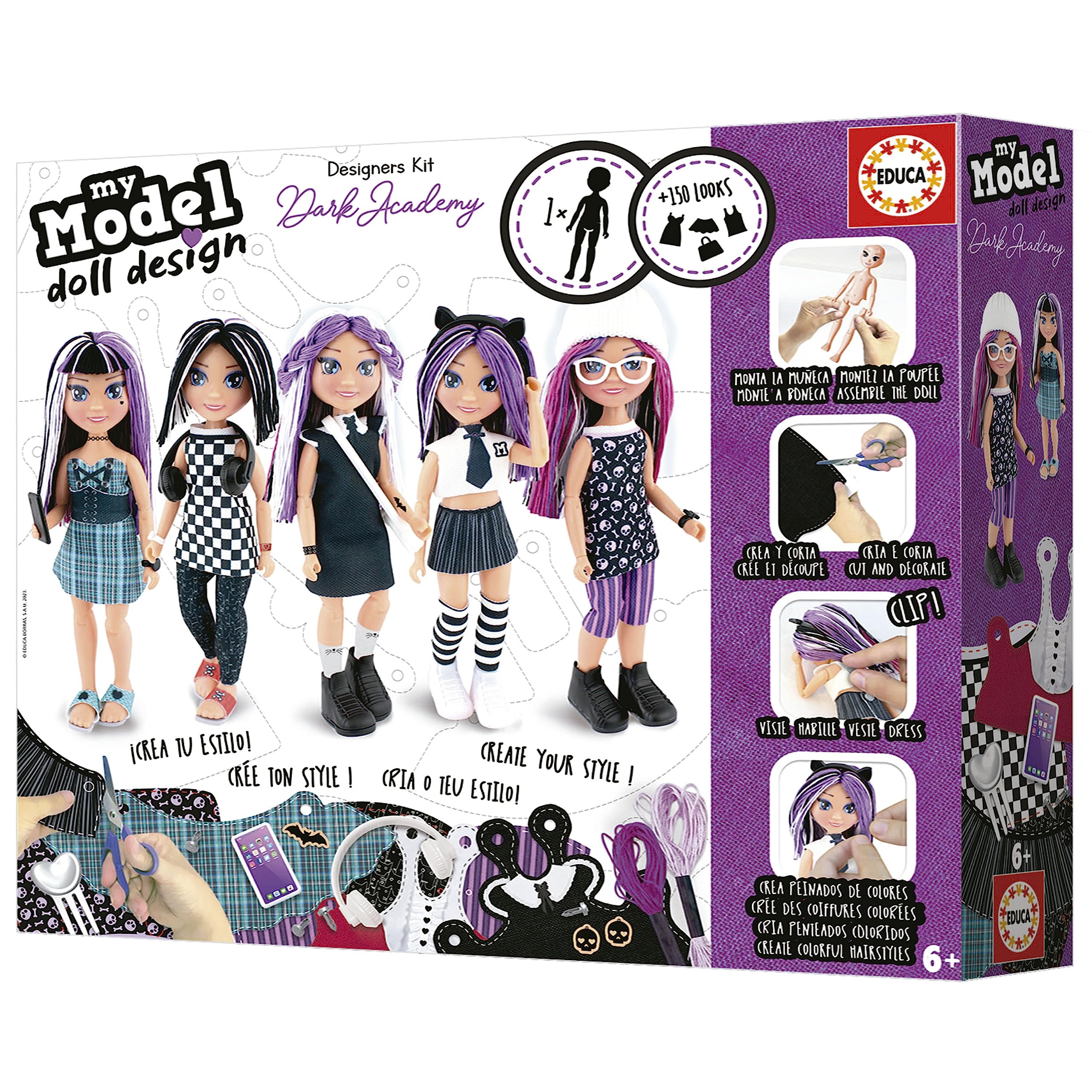 educa-my-model-doll-design-dark-academy-diy-set-ab-6-jahren image 4