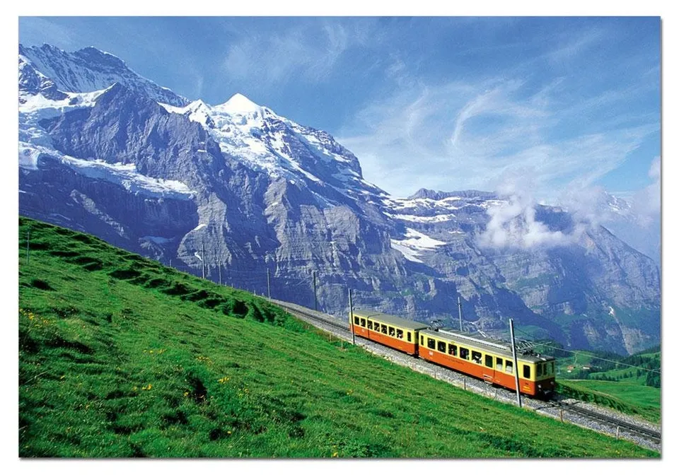 educa-1000-teile-bergeisenbahn-jungfrau-puzzle-1000er-zug image 1