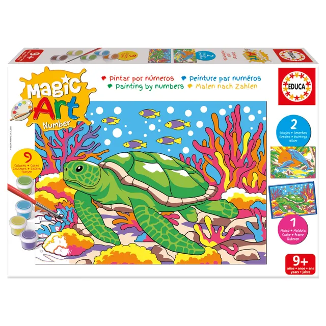 educa-magic-art-number-meerestiere-malen-nach-zahlen-ab-9-j image 1