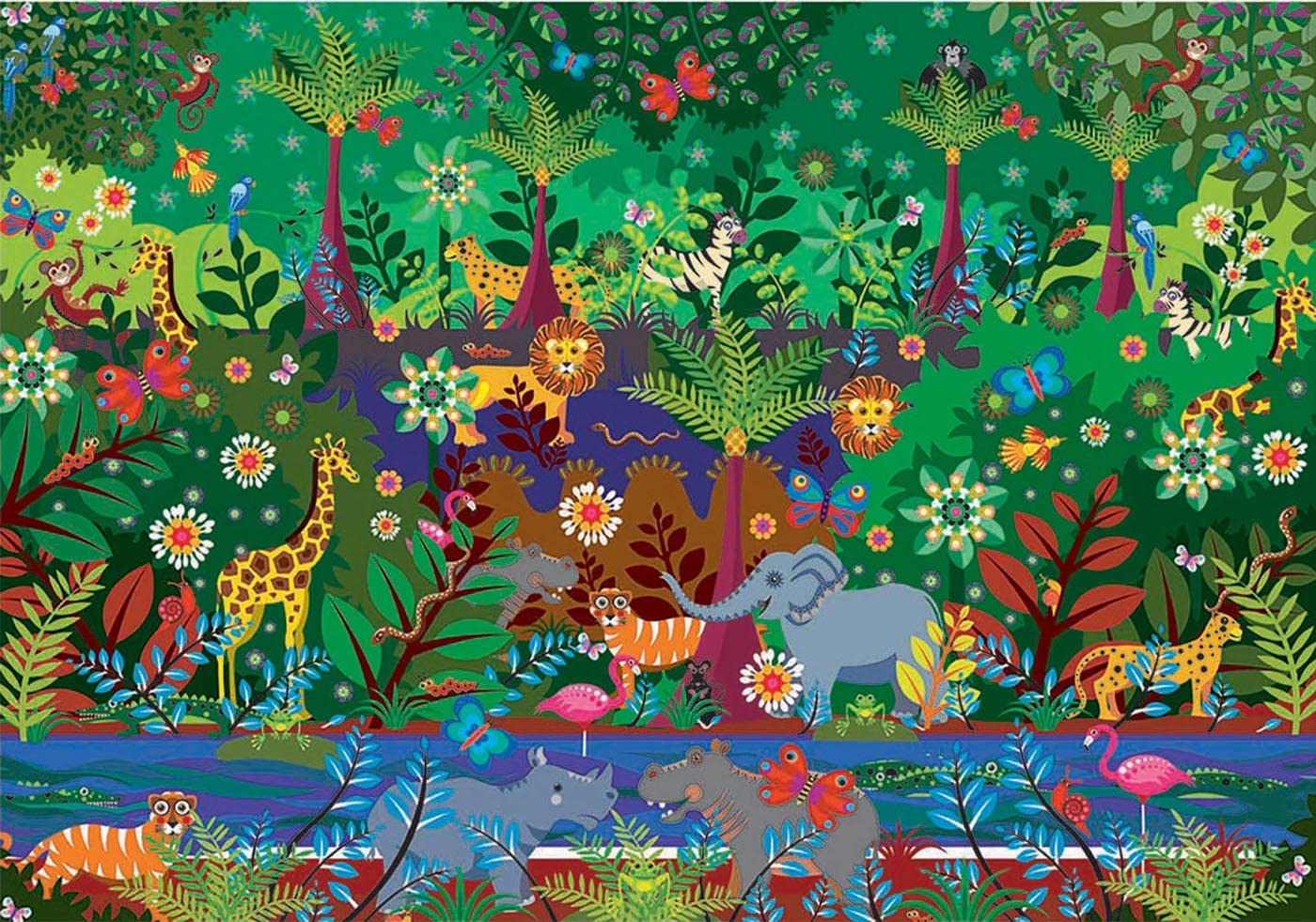 educa-dschungel-puzzle-500-teile-illustration-ab-10-jahren image 2