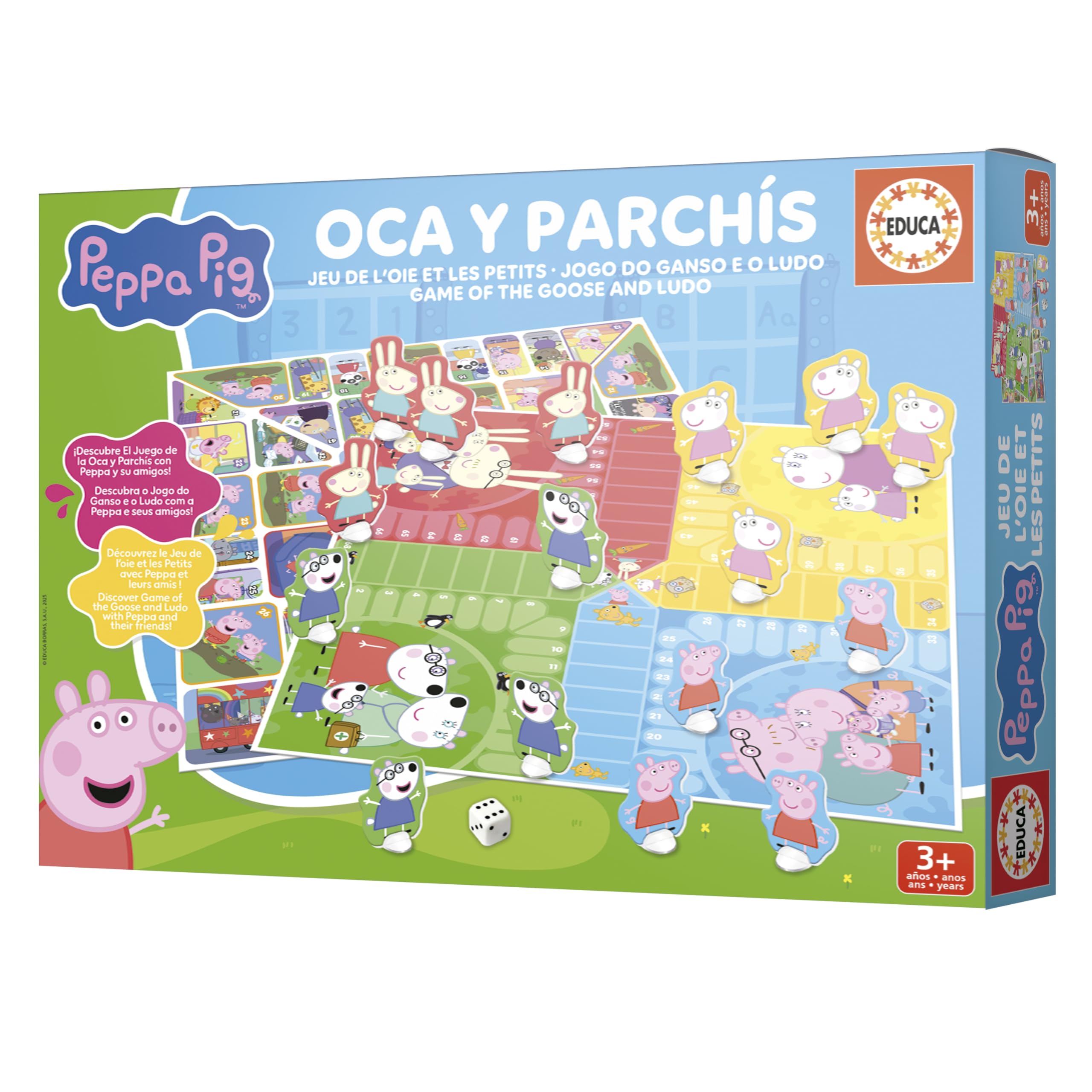 educa-peppa-wutz-20437-brettspiel-2-in-1-g-nsespiel-ludo-ab-4j image 3