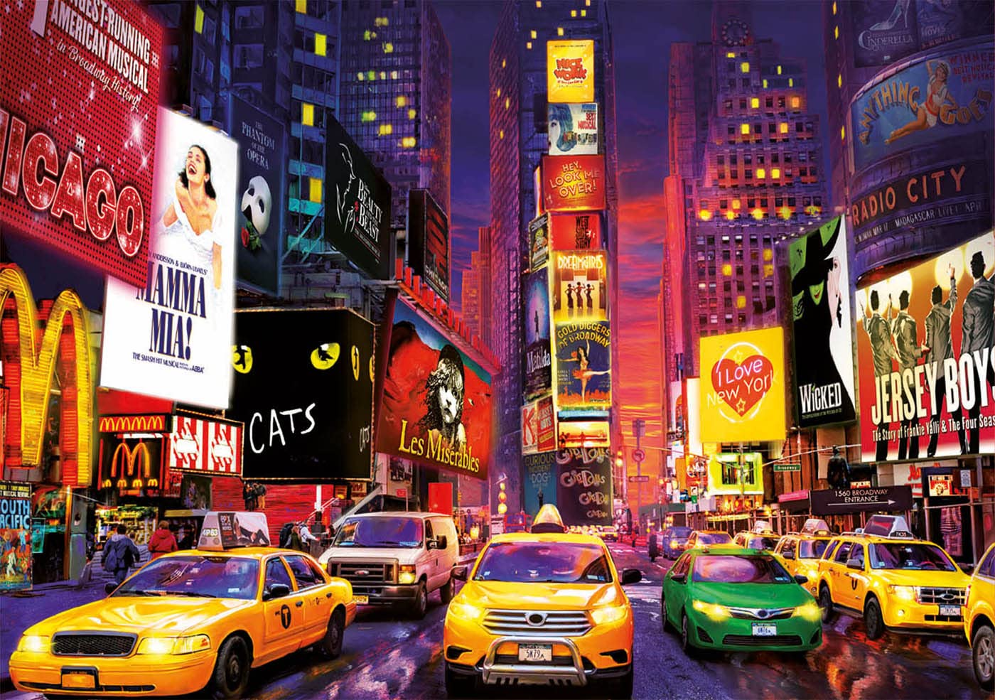educa-times-square-leuchtpuzzle-1000-teile-new-york image 2