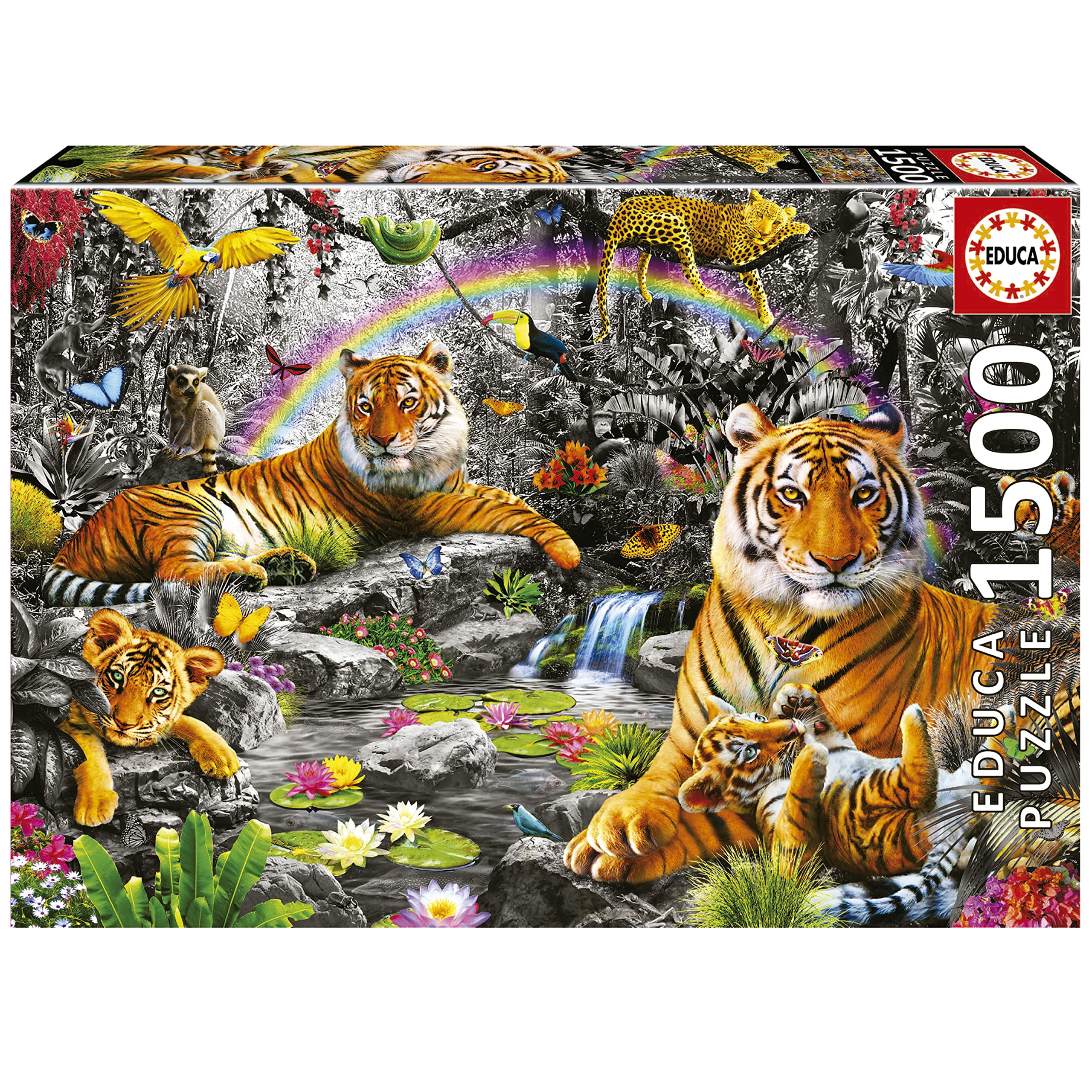 educa-19563-tiger-im-dschungel-puzzle-1500-teile image 1