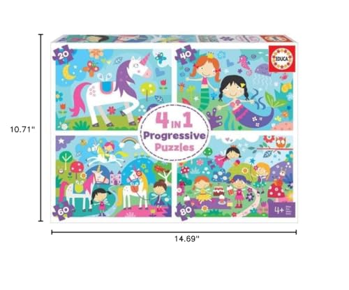 educa-fantasiewelten-18905-kinderpuzzle-4in1-20-80-teile-ab-4-jahren image 6