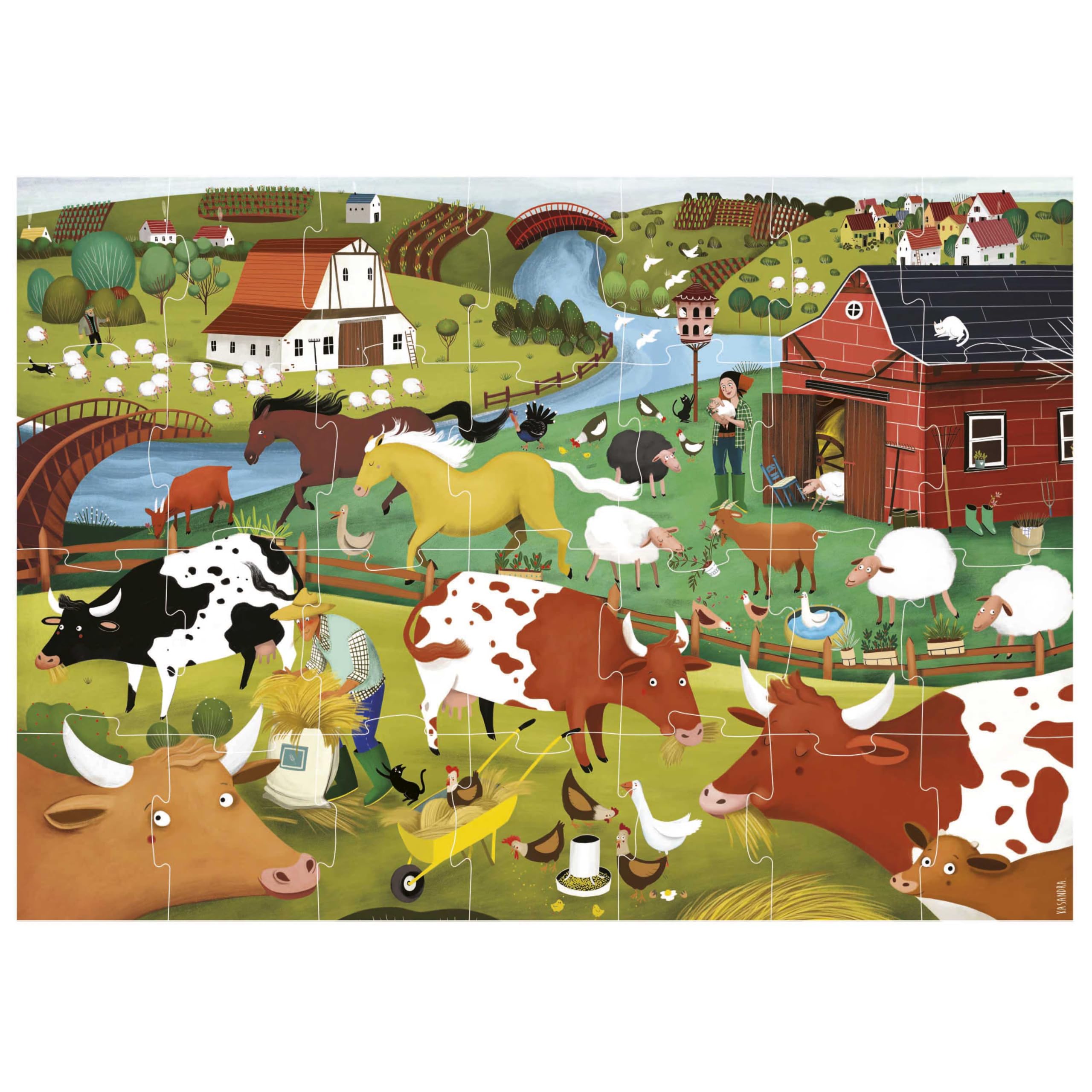educa-bauernhof-max-19955-xxl-puzzle-28-teile-ab-3-jahren image 3