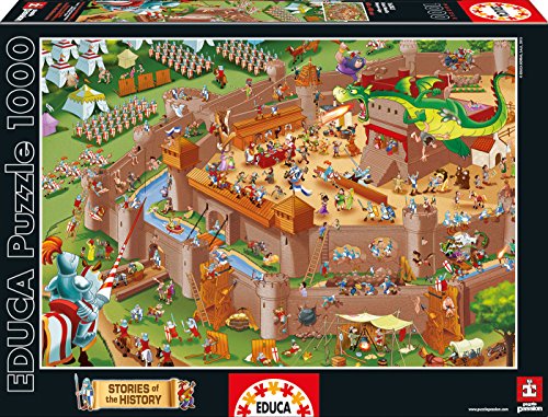 educa-16343-middle-ages-puzzle-1000-teile-cartoon image 3