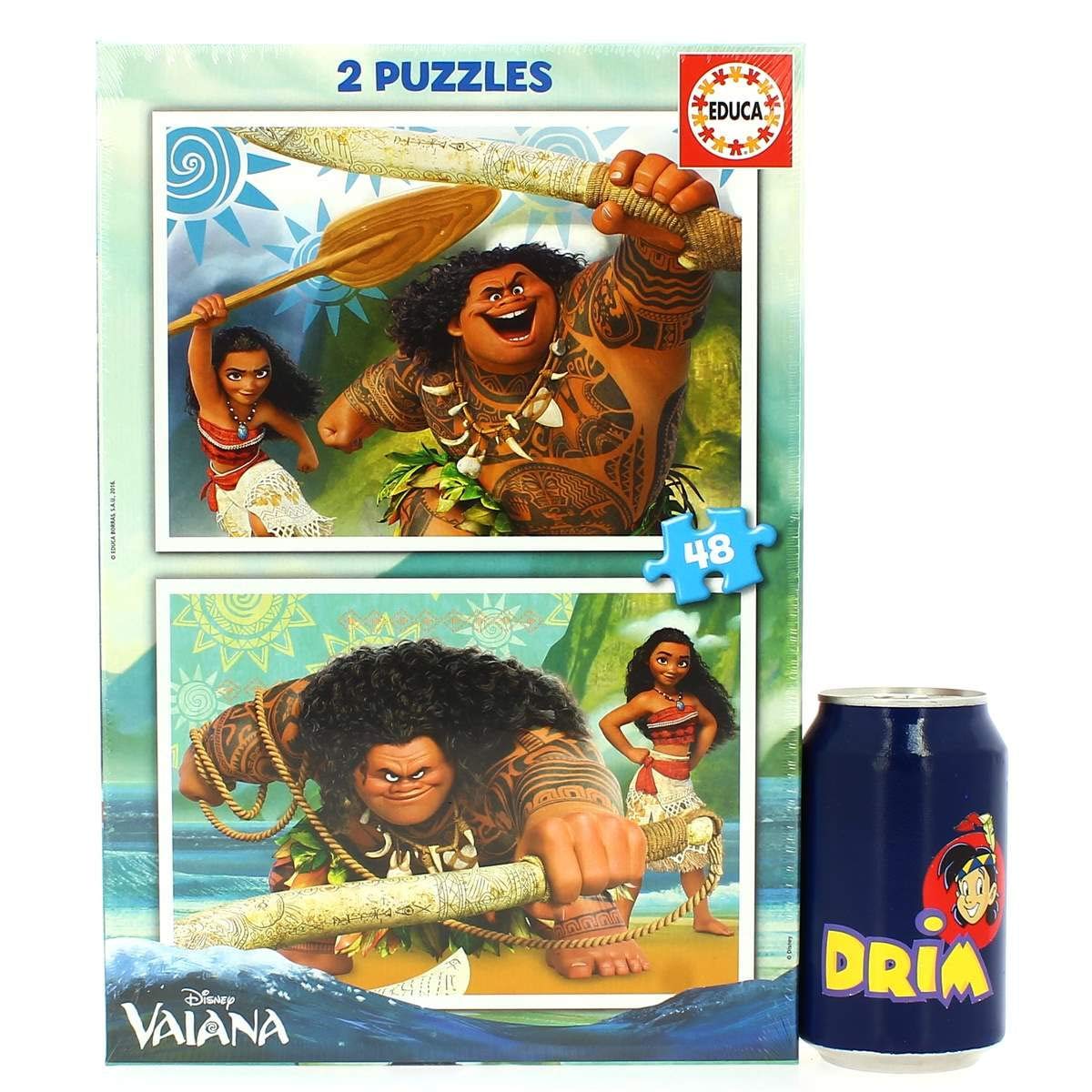 educa-vaiana-puzzleset-2x48-teile-disney-kinderpuzzle-ab-4 image 3