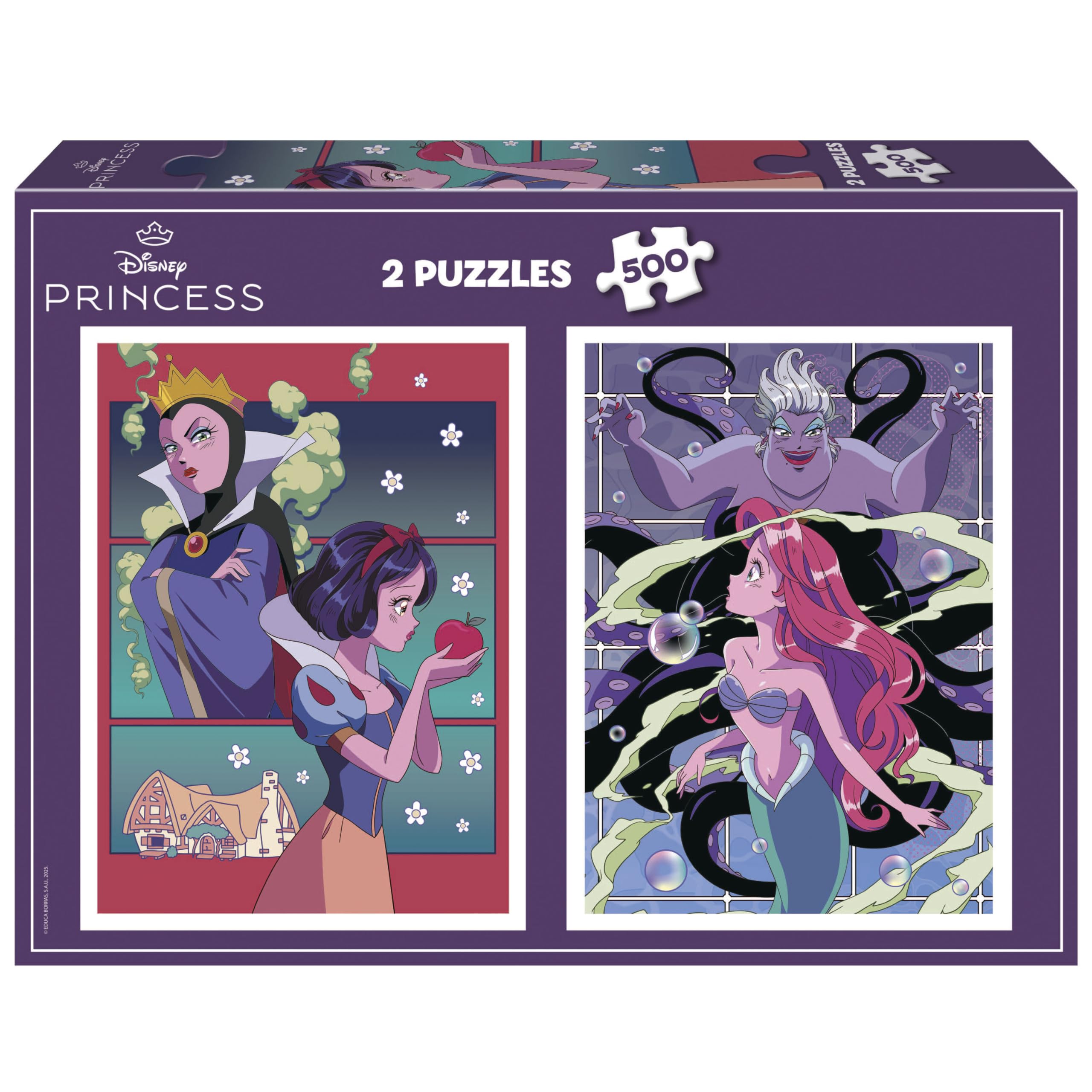 educa-disney-schurken-prinzessin-2x500-puzzle-ab-11-j image 1