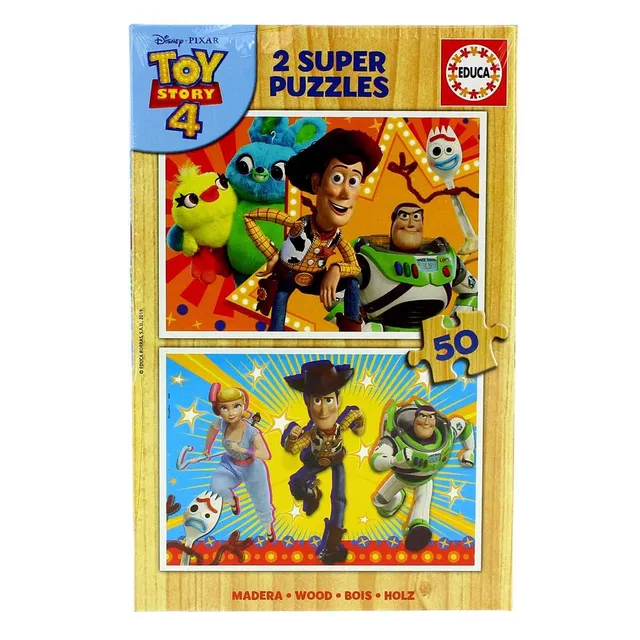 educa-toy-story-4-18084-puzzle-2x50-teile-ab-3-jahren image 1