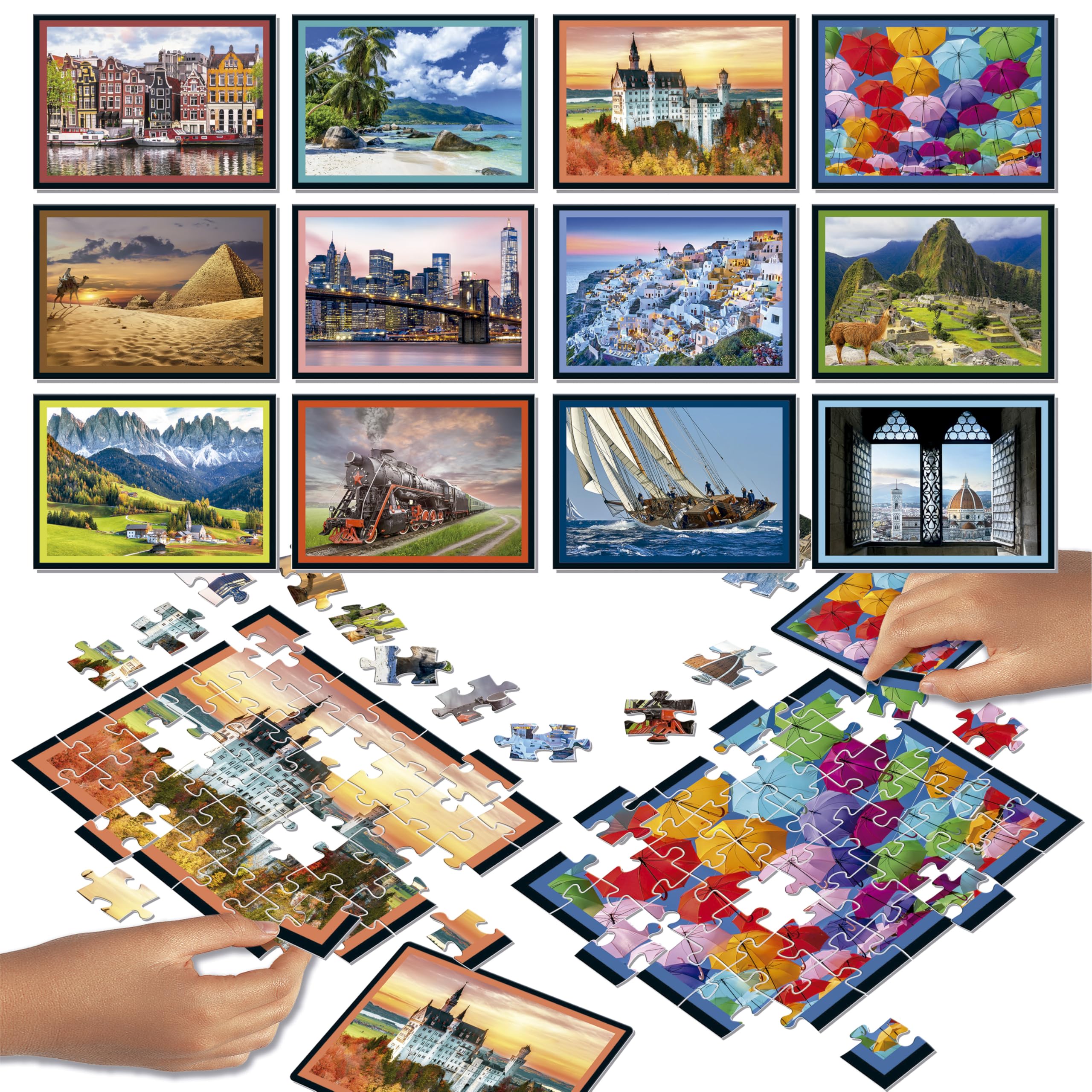 educa-20121-puzzle-battle-kampf-landschaften-spiel-ab-7-jahren image 2