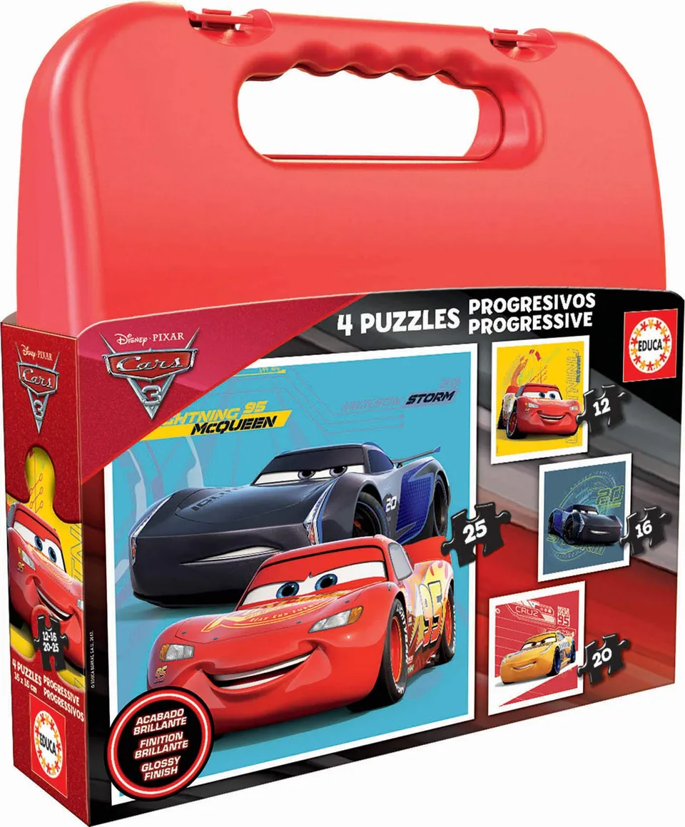 educa-cars-3-puzzlekoffer-kinderpuzzle-4x12-25-teile-ab-3-jahren image 1