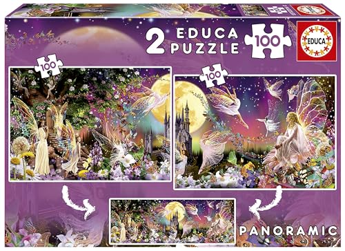 educa-feen-triptychon-puzzle-2x100-teile-kinder-ab-6-jahren image 6