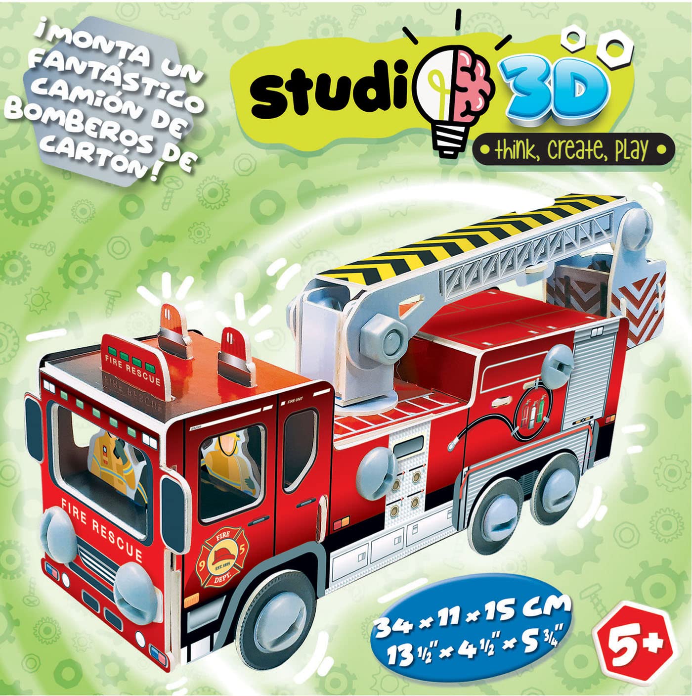 educa-studio-3d-feuerwehr-bausatz-3d-puzzle-ab-5-jahren image 2