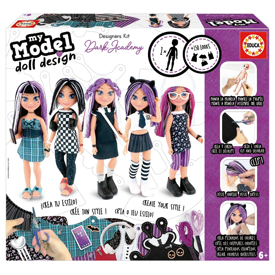 educa-my-model-doll-design-dark-academy-diy-set-ab-6-jahren image 1