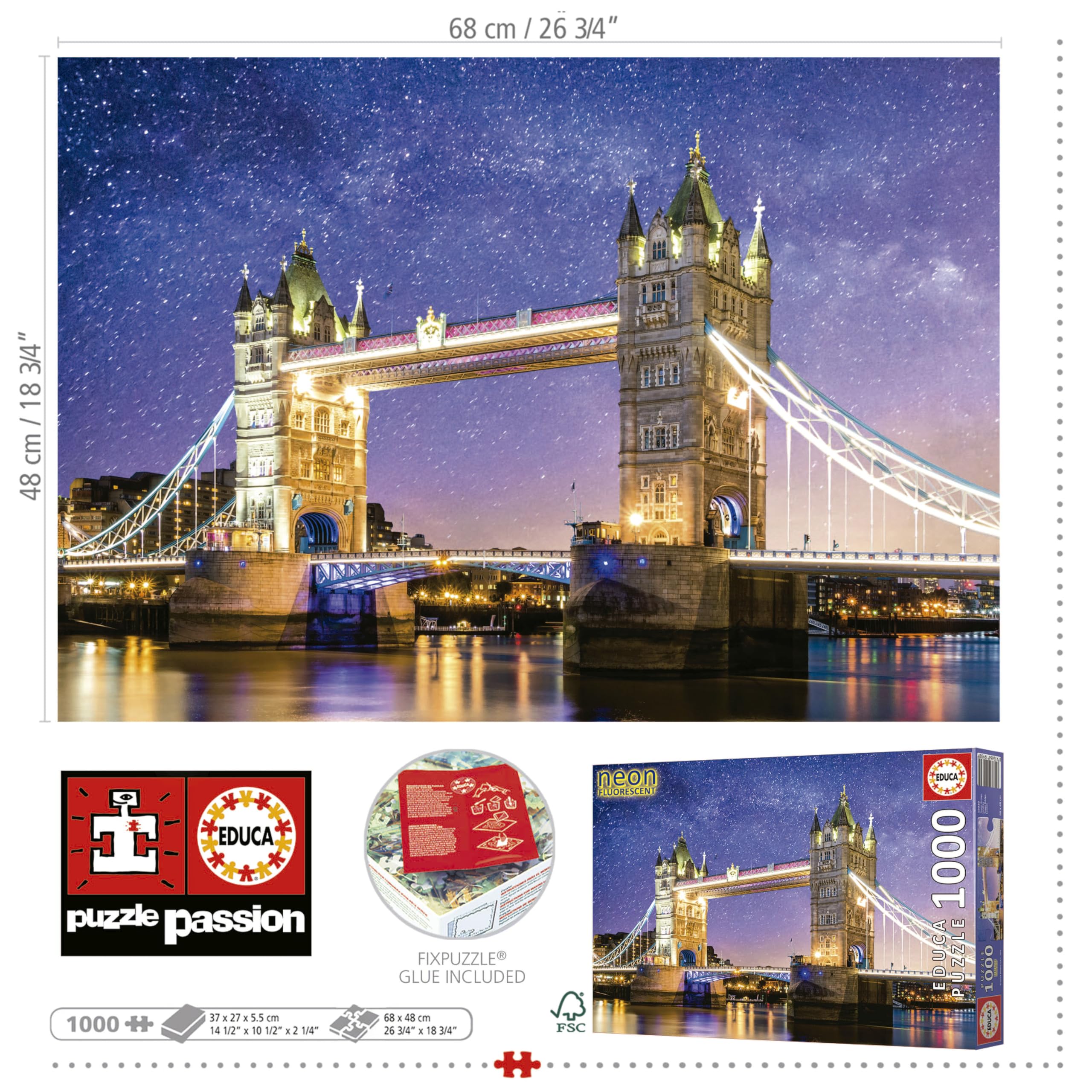 educa-tower-bridge-neon-puzzle-1000-teile-leuchtet-im-dunkeln image 3