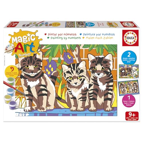 educa-magic-art-number-20299-k-tzchen-und-welpen-malen-nach-zahlen image 7