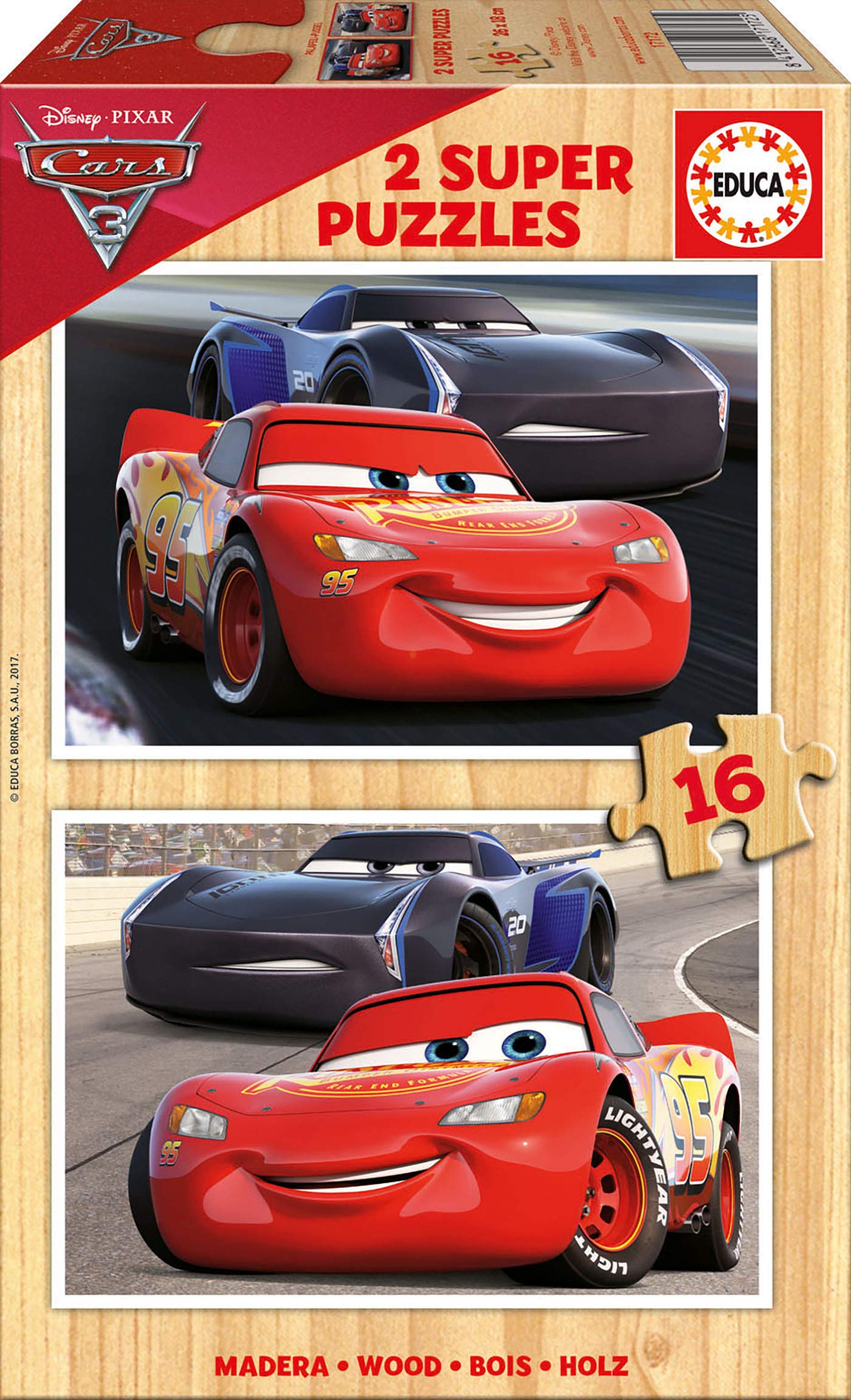 educa-cars-3-2x48-kinderpuzzle-lightning-mcqueen-ab-4-jahren image 7