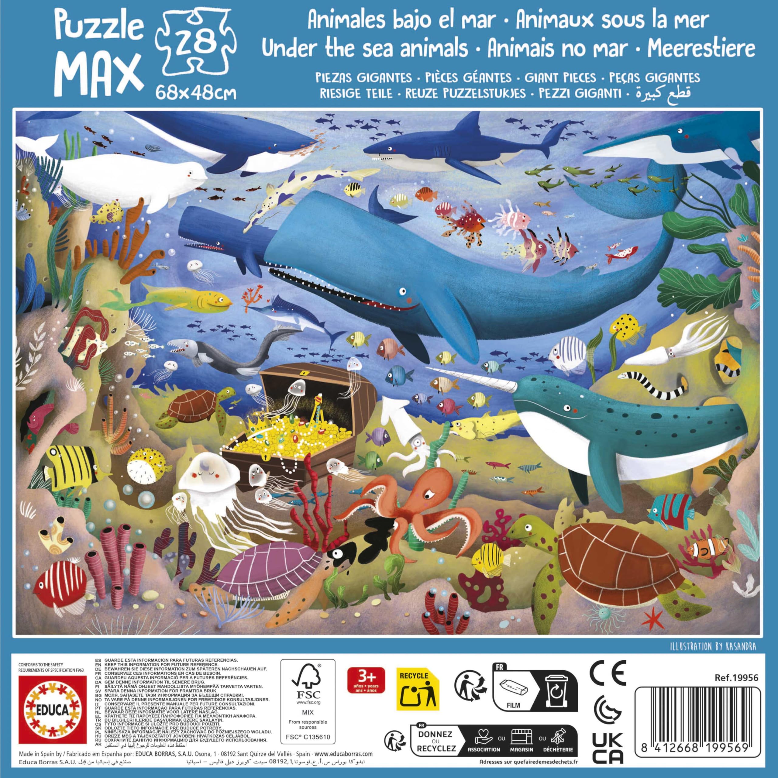 educa-max-meerestiere-bodenpuzzle-28-teile-19956-ab-3-jahren image 2