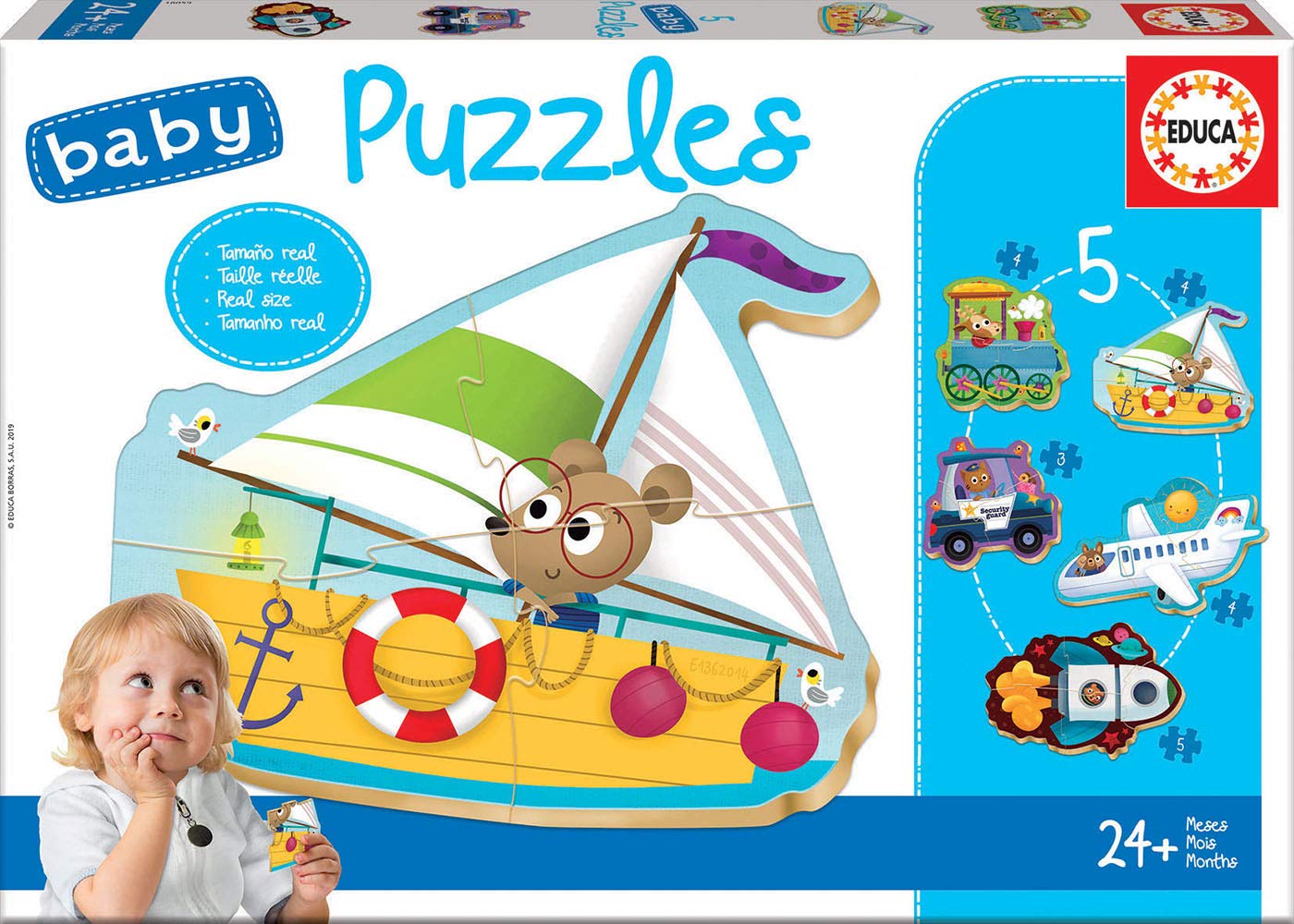educa-verkehrsmittel-18059-baby-puzzle-set-5x3-5-teile image 1