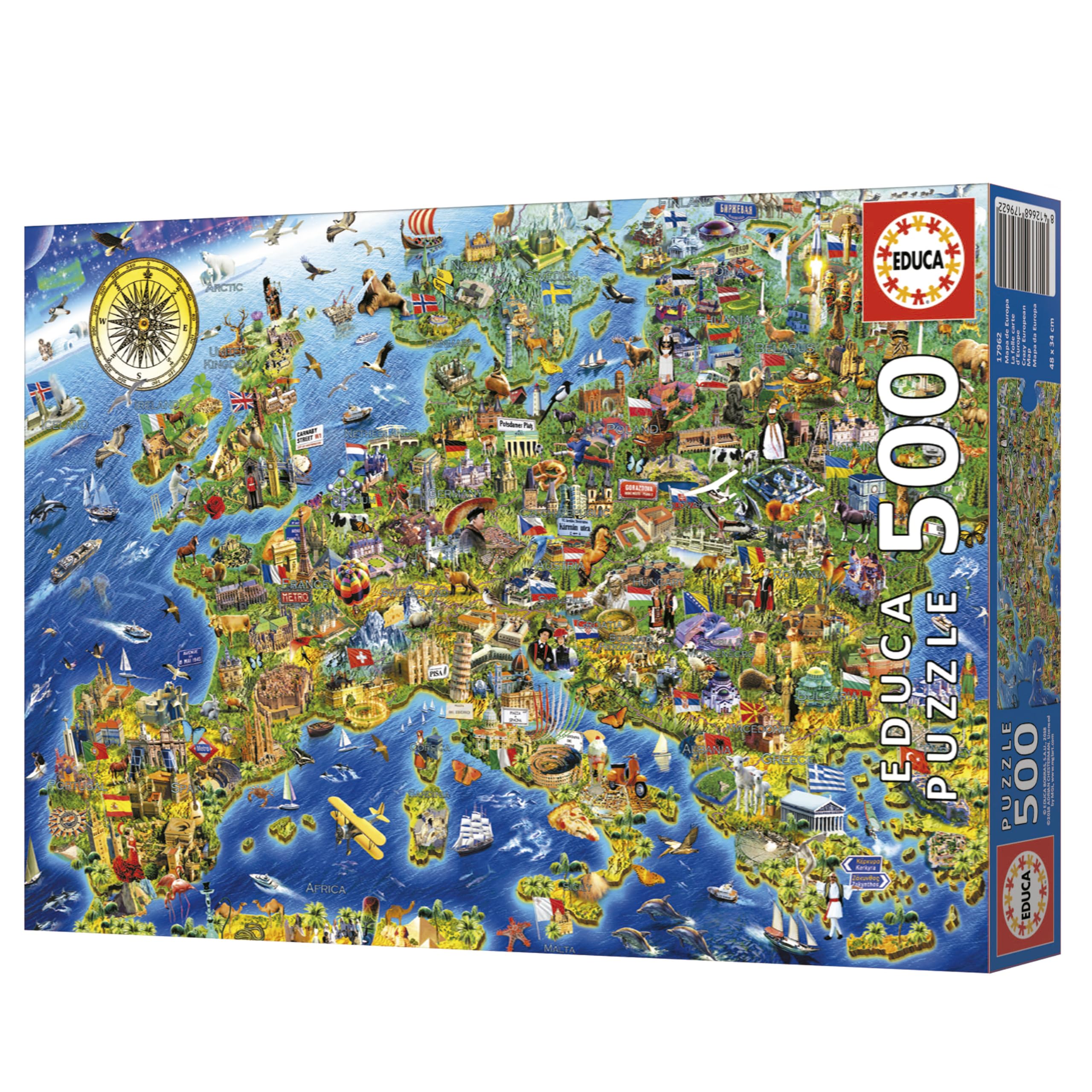 educa-verr-ckte-europakarte-17962-puzzle-500-teile-ab-11 image 6