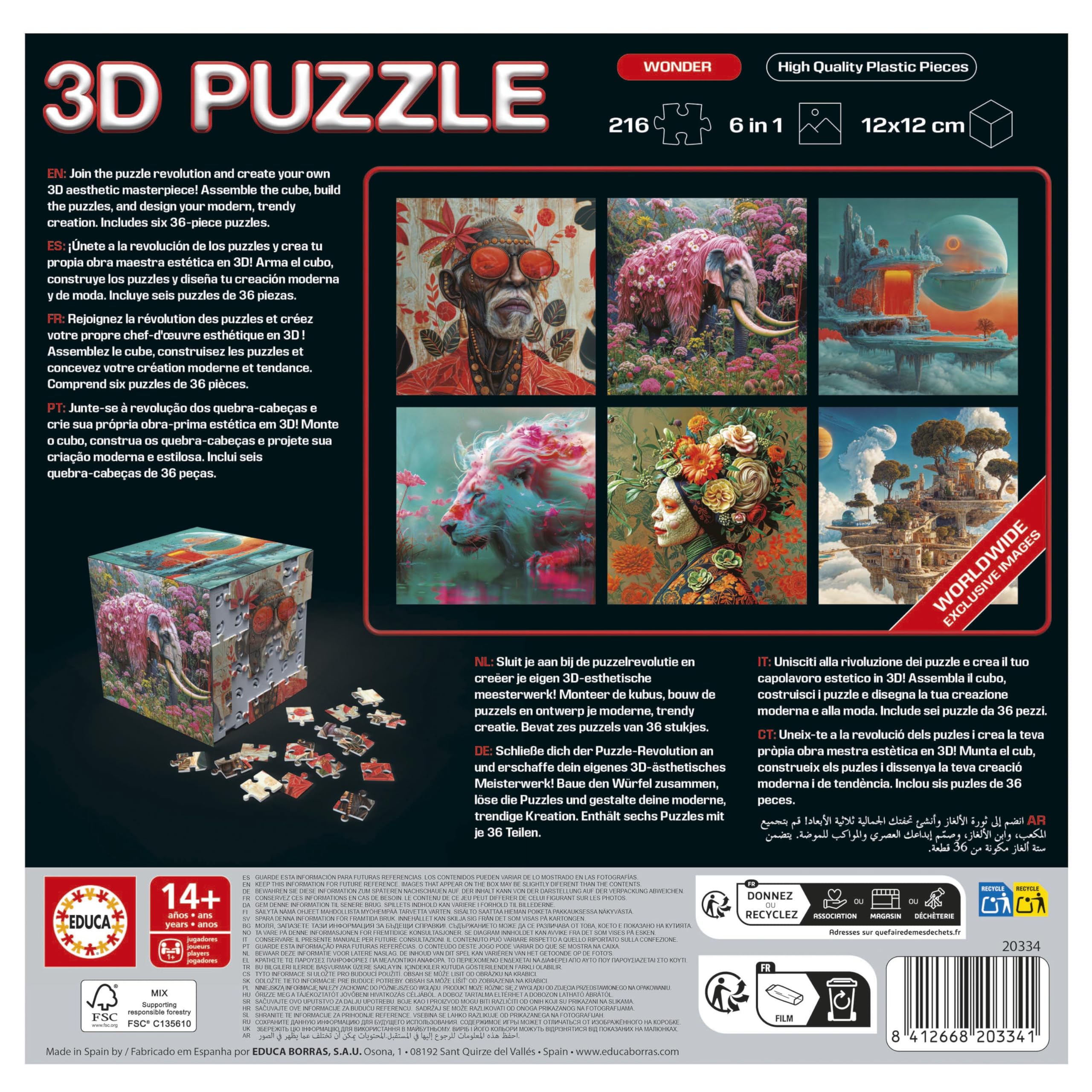 educa-3d-puzzle-wunder-20334-w-rfel-216-teile-ab-8-jahren image 2