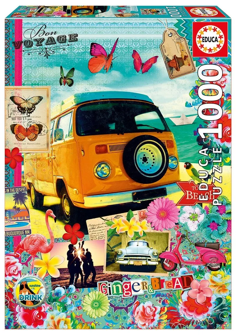 educa-17103-bon-voyage-puzzle-1000-teile-68x48-cm-reise image 1
