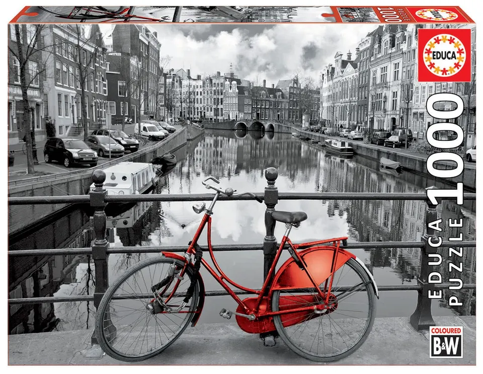 educa-fahrrad-in-amsterdam-14846-puzzle-1000-teile-holland image 1