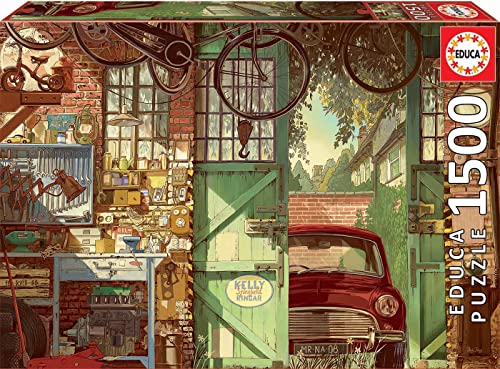 educa-alte-garage-18005-1500-teile-puzzle-oldtimer image 6