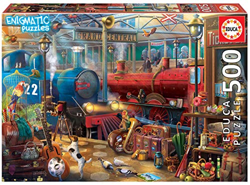 educa-bahnhof-enigmatic-puzzle-500-teile-48x34cm-ab-10 image 3