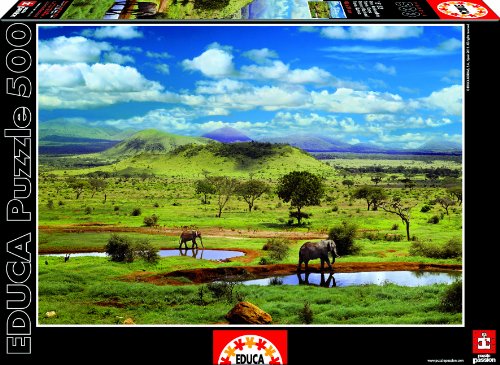 educa-15152-tsavo-nationalpark-puzzle-500-teile-kenia-safari image 3