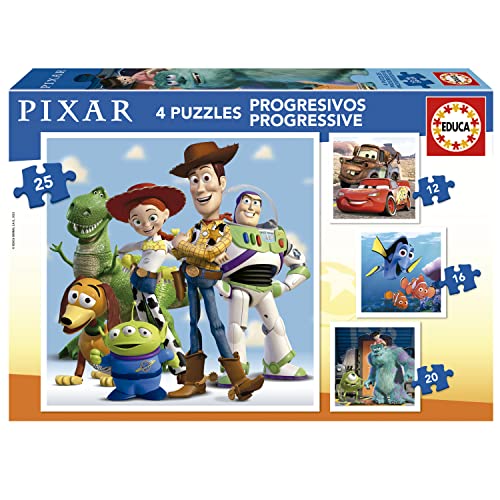 educa-pixar-filme-19681-puzzleset-4in1-kinderpuzzle image 7