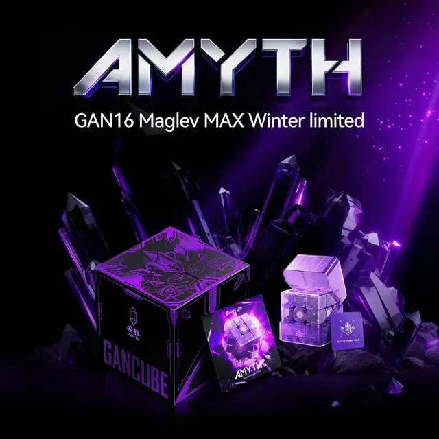gan-16-maglev-max-amyth-speedcube-3x3-winter image 1