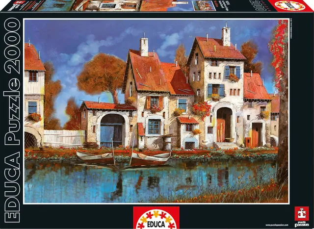 educa-16316-la-cascina-sul-lago-puzzle-2000-teile-borelli image 1