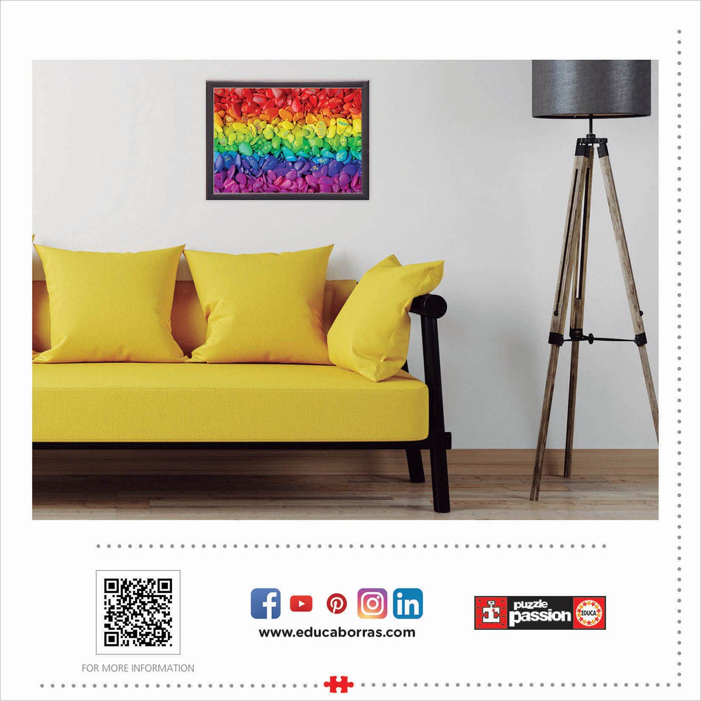 educa-19248-kieselsteine-puzzle-500-teile-regenbogen image 4