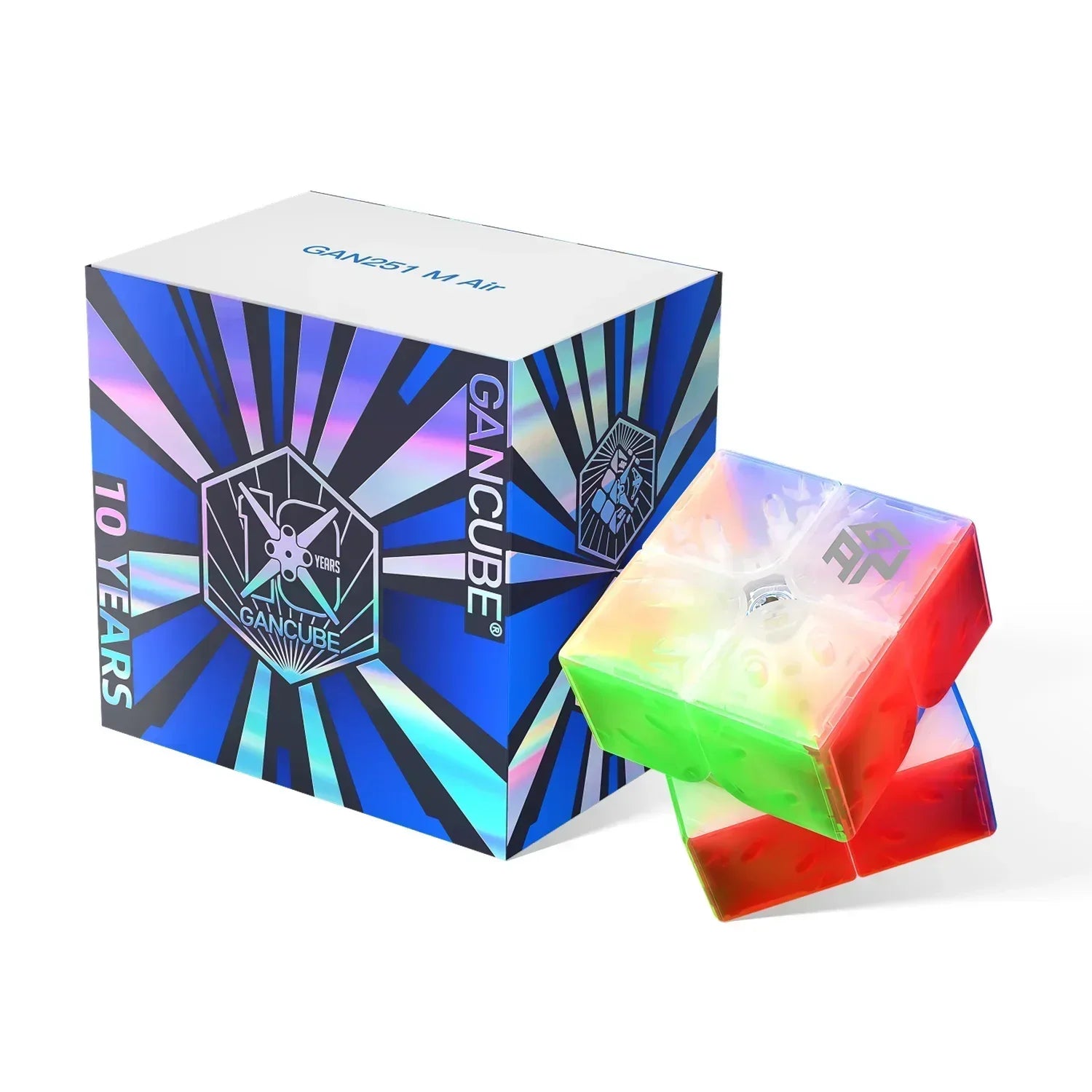gan-251-m-air-ten-years-classic-2x2-speed-cube-geschenkset image 1
